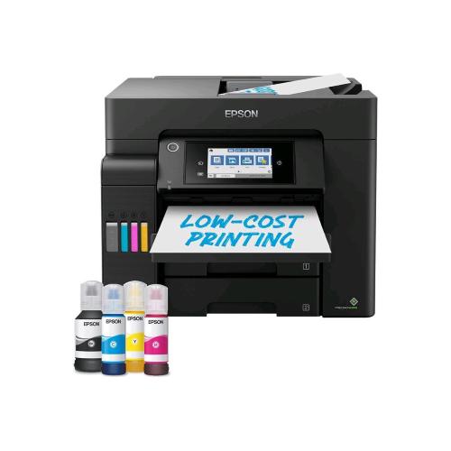 EPSON ECOTANK ET-5805 STAMPANTE MULTIFUNZIONE INK JET A COLORI A4 WI-FI SCANNER PIANO E ADF FAX A COLORI 33,6 Kbit/s 550 FOGLI LAN USB 25ppm NERO