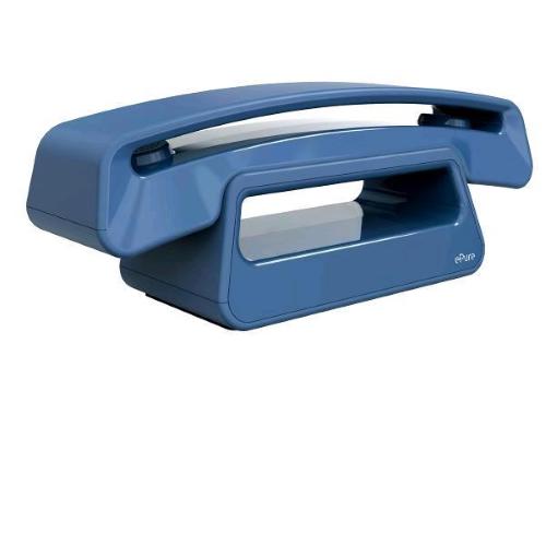 ALCATEL EPURE 3 ICONIC ELEGANTE TELEFONO CORDLESS DECT SENZA TEMPO CON BLOCCO DELLE CHIAMATE INDESIDERATE, VIVAVOCE, DISPLAY DI ALTA QUALITA' BLU