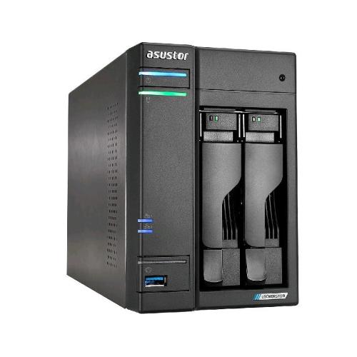 ASUSTOR LOCKERSTOR 2 GEN 2 NAS CHASSIS DESKTOP CELERON N5105 2GHz RAM 4GB-2 BAY HDD/SSD 2.5"/3.5"/M.2 COLORE NERO