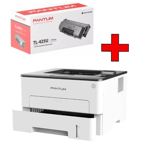 PANTUM PRINTER & SUPPLIES STAMP LAS B/N P3305DW A4 33PPM WIFI PANTUM + TONER TL-425U