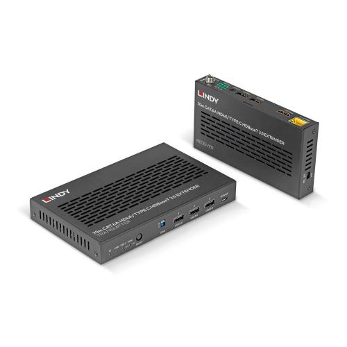 Extender HDBaseT 3.0 Cat.6A KVM 4K60 HDMI & Tipo C, Audio, IR, RS-232, 70m