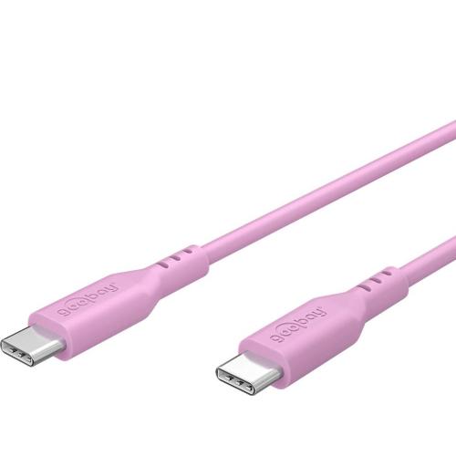 Cavo USB-C&trade; Maschio/Maschio USB 2.0 in Silicone 1,5 metri Rosa