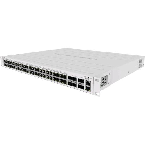 MIKROTIK CRS354-48P-4S+2Q+RM CLOUD ROUTER SWITCH GESTITO L3 - 48 PORTE Gigabit Ethernet (10/100/1000) PoE 750W - 4 PORTE SFP+ 2 PORTE QSFP+ 1 PORTA GBPS MONTABILE A RACK