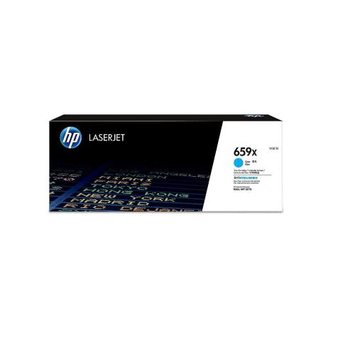 HP 659X TONER CIANO PER COLOR LASERJET ENTERPRISE M856, MFP M776; LASERJET ENTERPRISE FLOW MFP M776 29.000 PAGINE