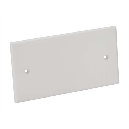 Coperchio Ribassato con Viti per Scatola da Incasso Rettangolare 4 Moduli Bianco