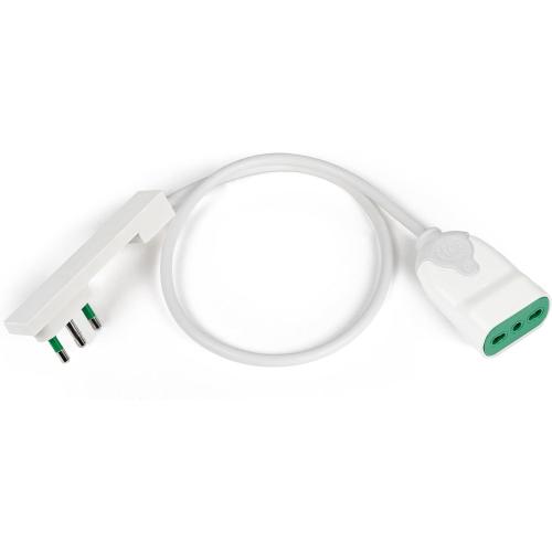 Cavo Alimentazione Spina Italiana Salvaspazio Ultrapiatta 2P+T 16A Presa italiana 2P+T 16A 0,5m
