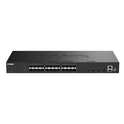D-LINK DGS-1530-28S SWITCH GESTITO 24 x Gigabit SFP + 4 x 10 Gigabit SFP+ MONTABILE SU RACK
