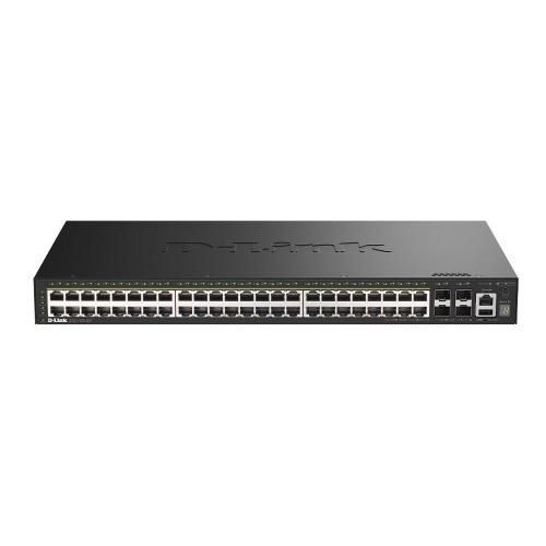 D-LINK DGS-1530-52P SWITCH GESTITO - 48 x 10/100/1000 (1 PoE+) PoE+ (370 W) + 4 x 10 Gigabit SFP+ MONTABILE SU RACK