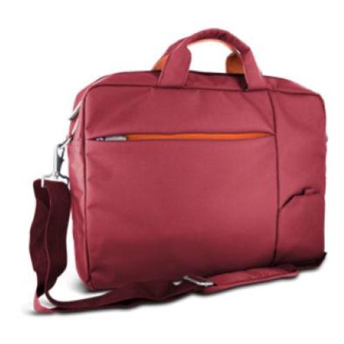 ATLANTIS LAND P004-S410-A4-16 BORSA PER NOTEBOOK FINO A 15.6" GUAINA PROTETTIVA PORTAOGGETTI PORTADOCUMENTI CINGHIA+TRACOLLA IN NYLON COLORE ROSSO