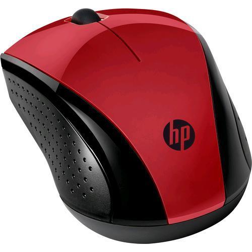 HP 220 MOUSE WIRELESS 3 PULSANTI 1.600 DPI ROSSO NERO