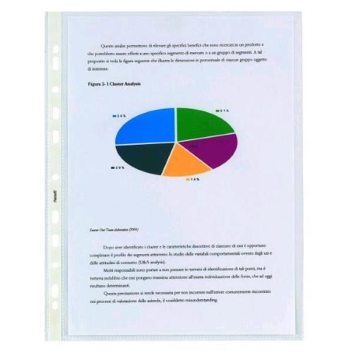 FAVORIT SUPERIOR BUSTE CON FORATURA UNIVERSALE IN PP CM 24X30.5 LISCIA TRASPARENTE CONF 50 Pz.