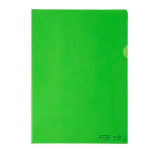 FAVORIT CARTELLINE A L IN POLIETILENE BIO BASED 220X300 mm VERDE CONF 25 PZ.