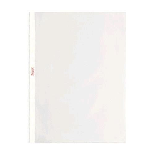 ESSELTE BUSTE CON FORATURA UNIVERSALE IN PP BUCCIA D'ARANCIO CM 22X33 A4 TRASPARENTE CONF 100 Pz.