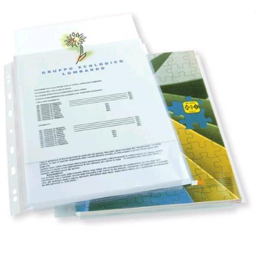 SEI ROTA ATLA GS BUSTE A SOFFIETTO CON FORATURA UNIVERSALE IN PP CM 21X29.7 A4 TRASPARENTE CONF 10 Pz.