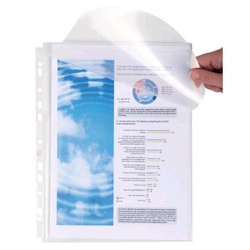 EXACOMPTA SOFT PLASTIC BUSTE CON FORATURA IN PP CM 21X29.7 PORTAPROGETTI A SOFFIETTO DA 25 MM CON PATELLA TRASPARENTE CONF 10 Pz.