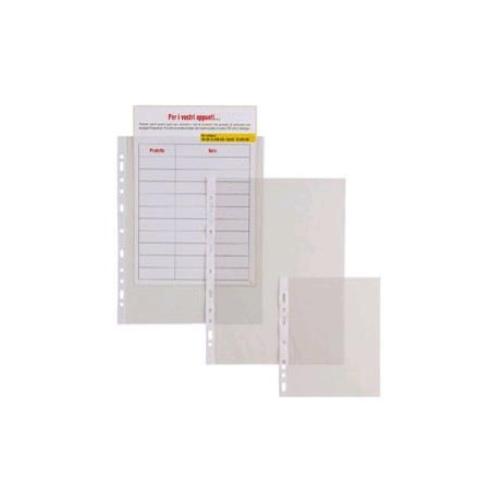 SEI ROTA ATLA BUSTE CON FORATURA UNIVERSALE IN PP BUCCIA D'ARANCIO CM 23X33 TRASPARENTE CONF 25 Pz.