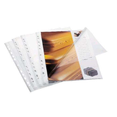 FAVORIT SUPERIOR BUSTE CON FORATURA UNIVERSALE IN PP APERTURA A L 220X300 mm TRASPARENTE CONF 50 PZ.