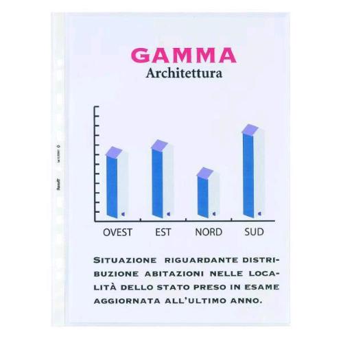 FAVORIT AIR SPECIAL BUSTE CON FORATURA UNIVERSALE IN PP CM 27X35.5 LISCIA TRASPARENTE CONF 25 Pz.