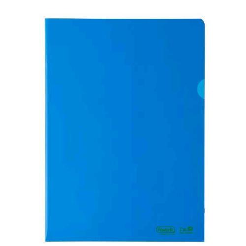 FAVORIT CARTELLINE A L IN POLIETILENE BIO BASED 220X300 mm BLU CONF 25 PZ.