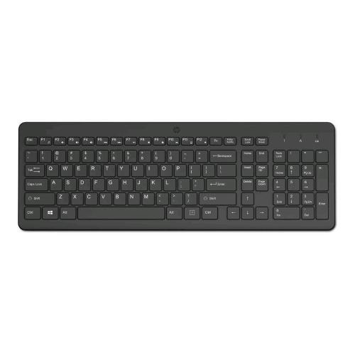 HP 225 TASTIERA WIRELESS 2.4GHz LAYOUT ITALIANO RICEVITORE USB COLORE NERO