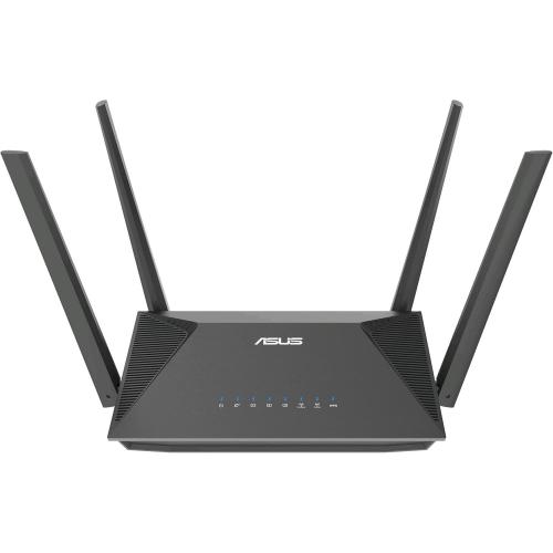 ASUS RT-AX52 PRO (AX3000) ROUTER ESTENSIBILE DUAL BAND WIFI 6 DOTATO DI INSTANT GUARD E DEI PARENTAL CONTROL VPN INTEGRATA COMPATIBILE CON AIMESH ADATTO PER GAMING E STREAMING SMART HOME NERO