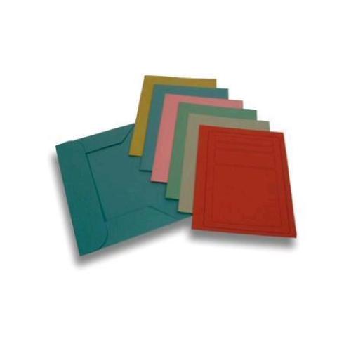 BREFIOCART MANILLA CARTELLINE 3 LEMBI IN CARTONCINO 190 GR 250X330MM COL. ROSSO CONF 50 Pz.