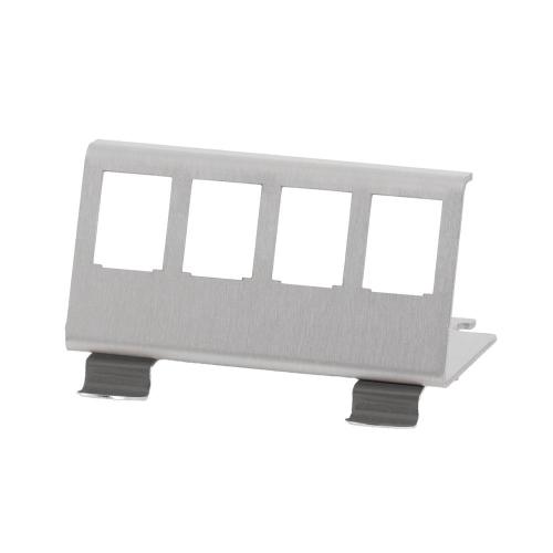 Adattatore per Modulo Keystone 4xRJ45 per Guida DIN