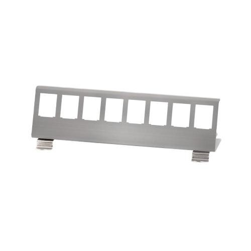 Adattatore per Modulo Keystone 8xRJ45 per Guida DIN