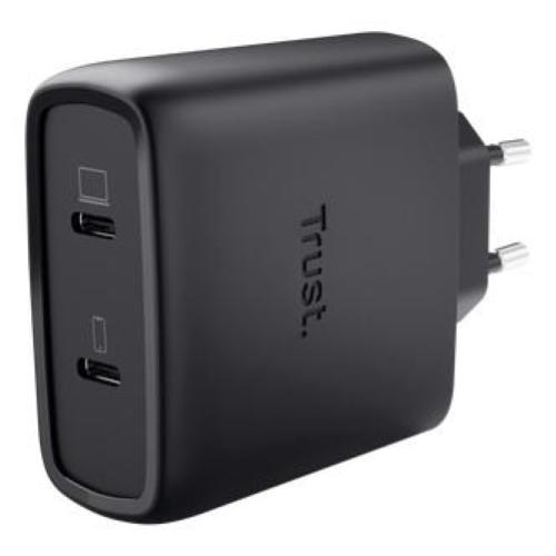 MAXO 65W 2P USB-C GAN CHARGER BLK