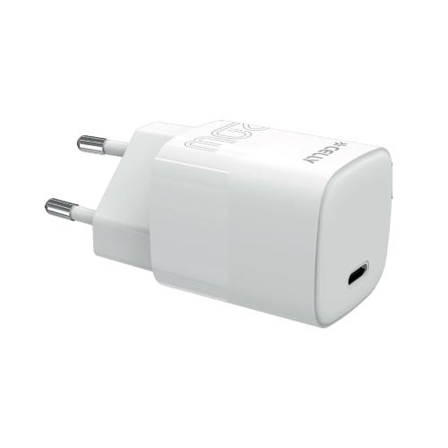 CELLY TRAVEL CHARGER PRO POWER CARICABATTERIE DA RETE GaN 1 x USB-C POWER DELIVERY 20 W BIANCO