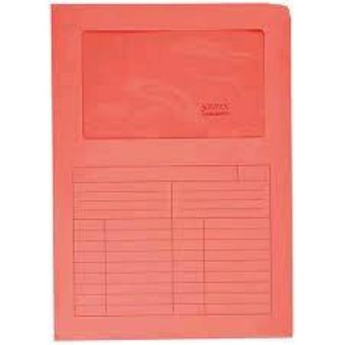 BLASETTI SINTEX CARTELLINA A L CON FINESTRA IN CARTA 297X210MM A4 COL. ROSSO CONF 10 Pz.