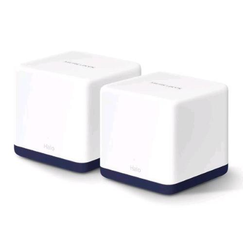MERCUSYS HALO H50G (2-PACK) ROUTER WIRELESS AC1900 WHOLE-HOME DUAL BAND Mesh 3 PORTE GIGABIT x UNITA' 3 ANTENNE INTERNE 2 PZ. BIANCO