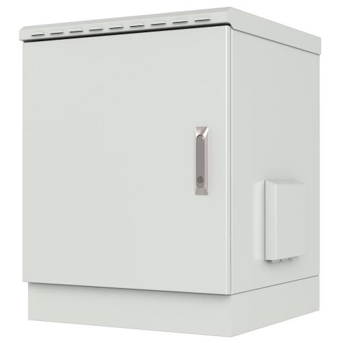 Armadio Rack 19'' a Pavimento 12U grigio IP66 Porta Cieca prof. 600 mm