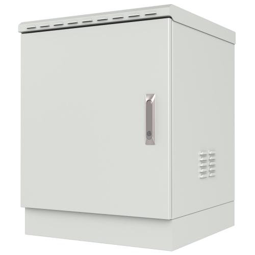 Armadio Rack 19'' a Pavimento 12U Grigio IP66 Doppia Porta Cieca prof. 600 mm