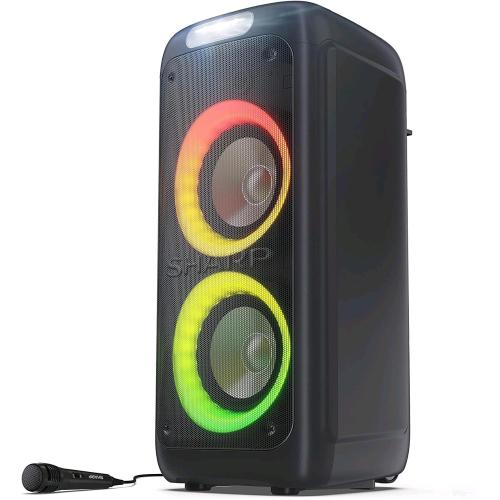 SHARP PS-949 XPARTY STREET BEAT SPEAKER BLUETOOTH PORTATILE TWS 260W USB AUX LUCI LED RGB EFFETTO SUPER BASS NERO