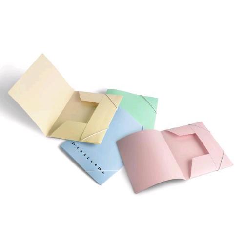 PIGNA MONOCROMO CARTELLA 3 LEMBI IN CARTONCINO A4 COLORI ASSORTITI CONF 6 Pz.