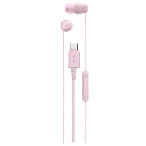 SONY IER-EX15C AURICOLARI CON MICROFONO IN-EAR USB-C CONTROLLO CHIAMATE E VOLUME/MUSICA CAVO ANTI GROVIGLIO ROSA