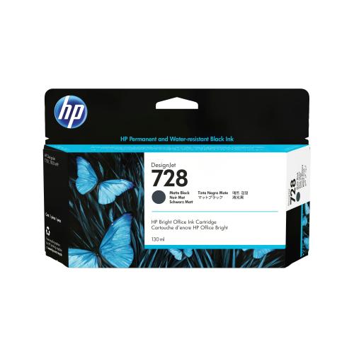 HP 728 130-ML MATTE BLACK DESIGNJET