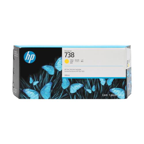 HP 738 300-ML YELLOW DESIGNJET INK