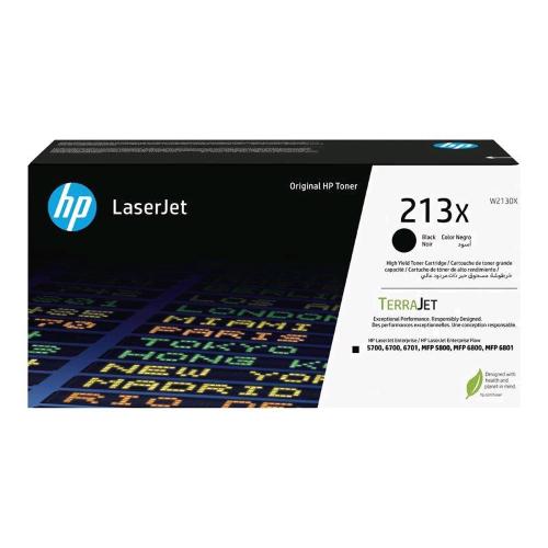 HP 213X TONER NERO ALTA RESA PER COLOR LASERJET 5700, 5800, 6700, 6701, 6800, 6801, X55745, X58045, X654, X677 9.000 PAGINE