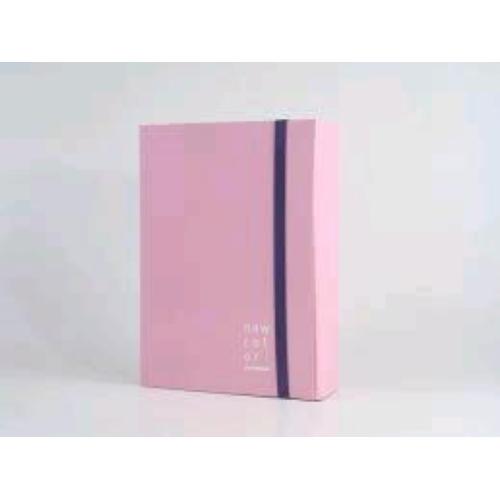 BREFIOCART NEW COLOR CARTELLE C/ELASTICO PIATTO IN CARTONCINO PLASTIFICATO 250X350MM A4 DORSO 7CM COL. ROSA