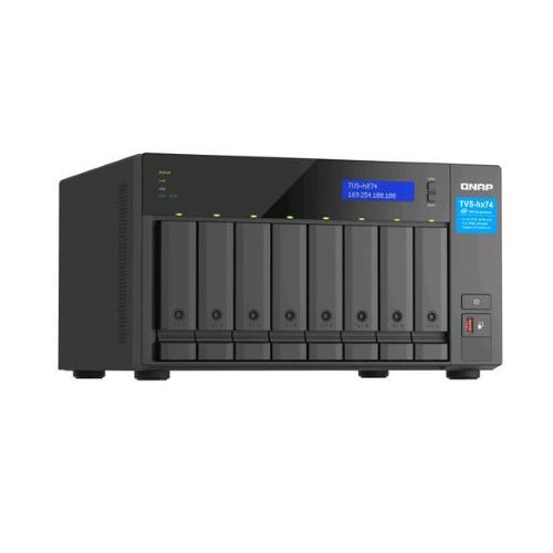 QNAP TVS-H874 NAS CHASSIS TOWER INTEL i5-12400 2.5GHz RAM 32GB-8 BAY HDD/SSD 2.5"/3.5"-LAN 10/100/1000/2500 Mbps-COLORE NERO