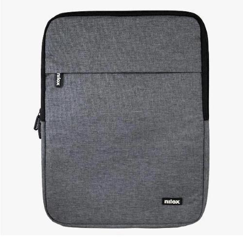 NILOX TECH BORSA A FONTINA PER NOTEBOOK DA 17.3" IN POLIESTERE 2 SCOMPARTI GRIGIO