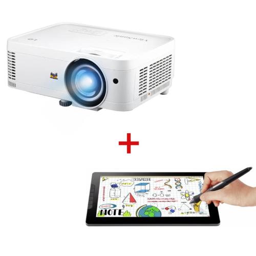 VIEWSONIC PROIETTORE VIEW WXGA 2000ANSI LED OTTICA CORTA + TAVOLETTA ID1330