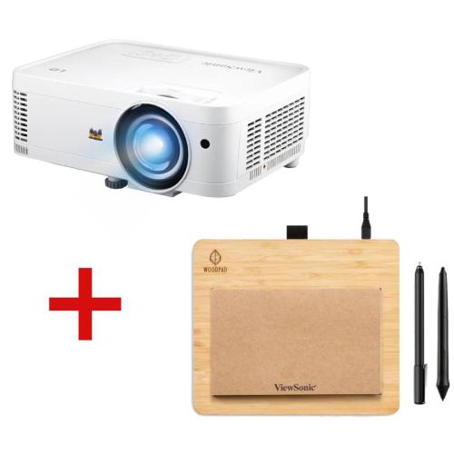 VIEWSONIC PROIETTORE VIEW WXGA 2000ANSI LED OTTICA CORTA + TAVOLETTA PF0730-I0W