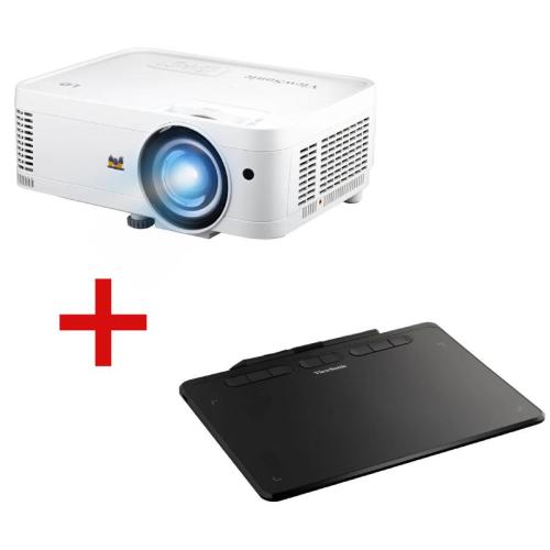 VIEWSONIC PROIETTORE VIEW WXGA 2000ANSI LED OTTICA CORTA + TAVOLETTA PF1020