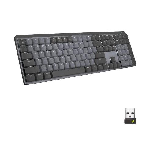 LOGITECH MX MECHANICAL TASTIERA WIRELESS BLUETOOTH RETROILLUMINATA SWITCH TATTILI SILENZIOSI TASTI RETROILLUMINATI USB-C QWERTY US INTERNATIONAL GRAFITE GRIGIO