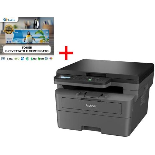 MF LAS B/N A4 USB F/R 32PPM WIFI BROTHER DCPL2620DW+ KIT TONER