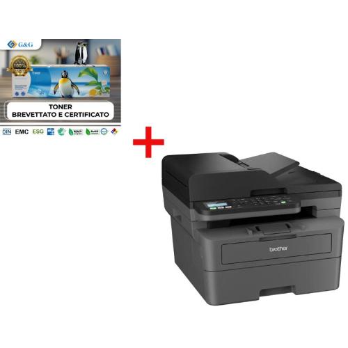 MF LAS B/N A4 FAX WIFI LAN F/R BROTHER MFCL2800DW + KIT TONER