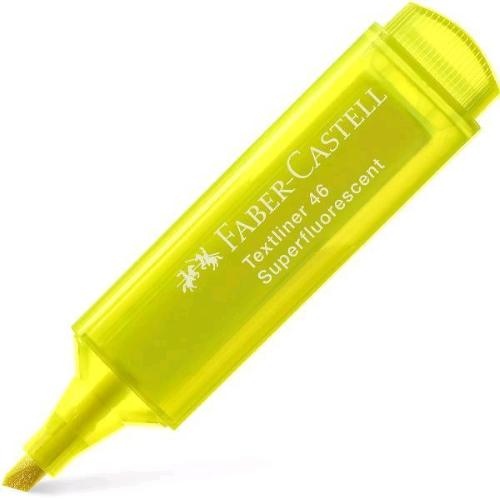 FABER CASTELL TEXTLINER EVIDENZIATORE PUNTA A SCALPELLO GIALLO
